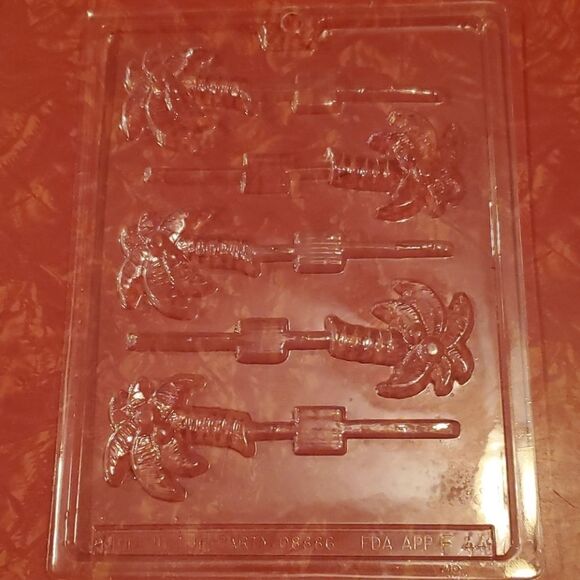 Palm Tree Lolypop Candy Chocolate Mold - Picture 2 of 6